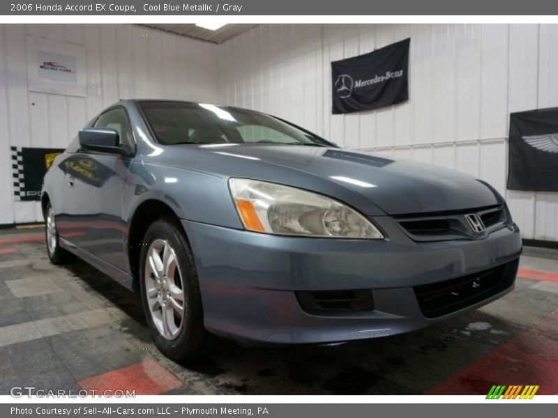 Cool Blue Metallic / Gray 2006 Honda Accord EX Coupe