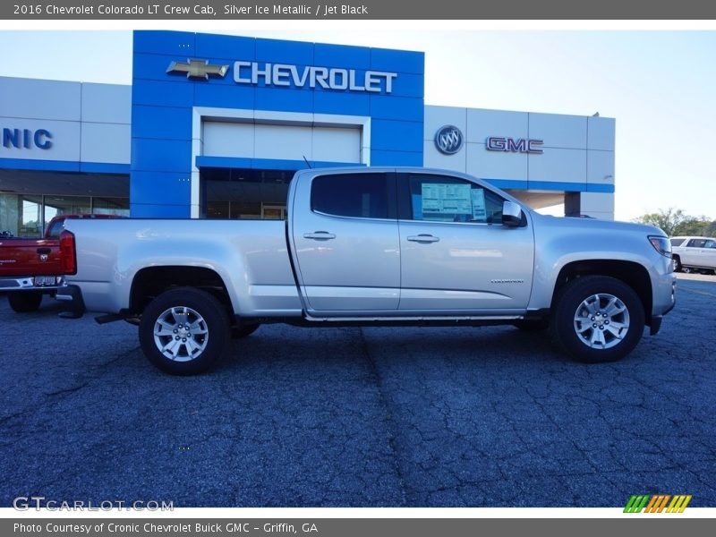 Silver Ice Metallic / Jet Black 2016 Chevrolet Colorado LT Crew Cab