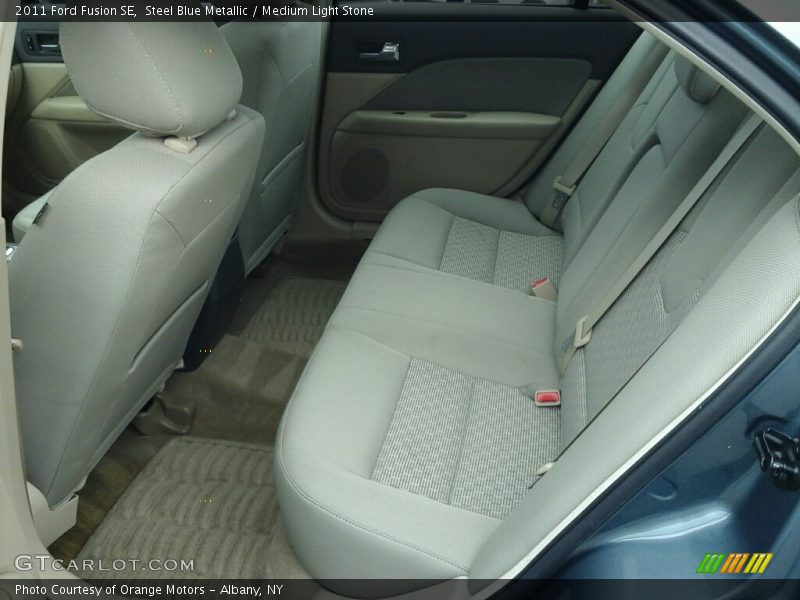 Steel Blue Metallic / Medium Light Stone 2011 Ford Fusion SE