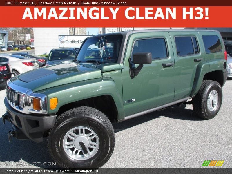 Shadow Green Metallic / Ebony Black/Shadow Green 2006 Hummer H3