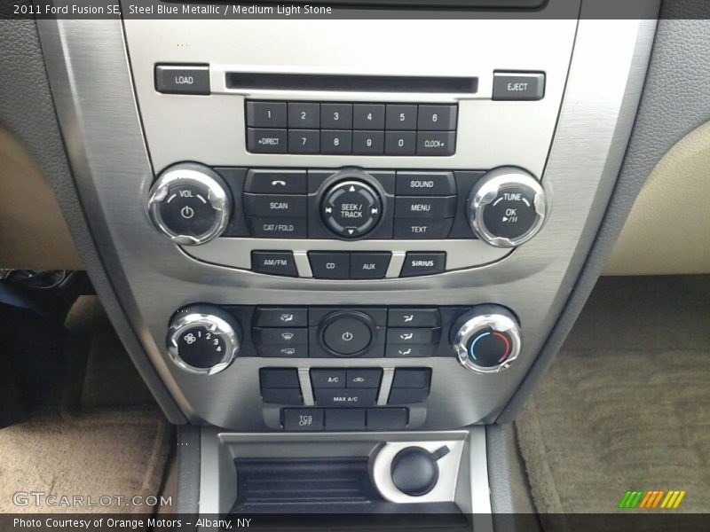 Steel Blue Metallic / Medium Light Stone 2011 Ford Fusion SE