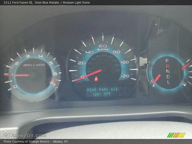 Steel Blue Metallic / Medium Light Stone 2011 Ford Fusion SE