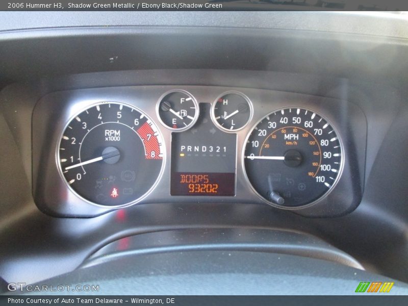 Shadow Green Metallic / Ebony Black/Shadow Green 2006 Hummer H3