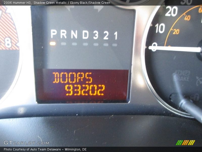 Shadow Green Metallic / Ebony Black/Shadow Green 2006 Hummer H3