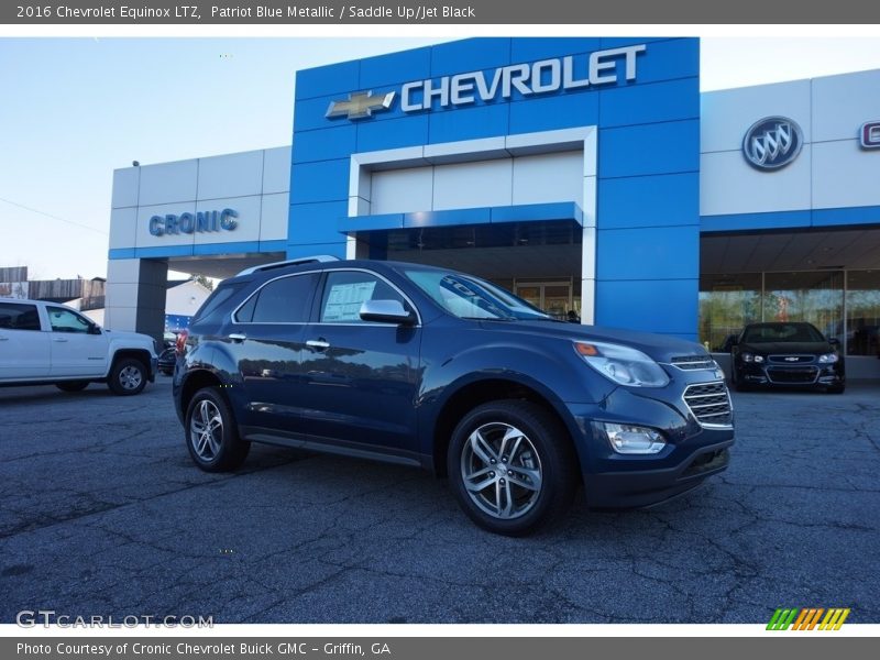 Patriot Blue Metallic / Saddle Up/Jet Black 2016 Chevrolet Equinox LTZ