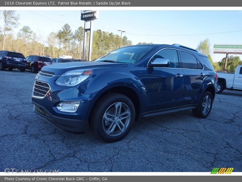 Patriot Blue Metallic / Saddle Up/Jet Black 2016 Chevrolet Equinox LTZ