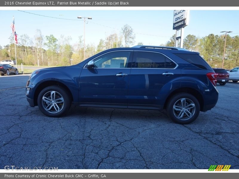 Patriot Blue Metallic / Saddle Up/Jet Black 2016 Chevrolet Equinox LTZ