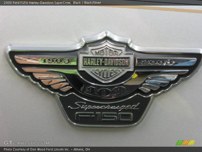 Black / Black/Silver 2003 Ford F150 Harley-Davidson SuperCrew