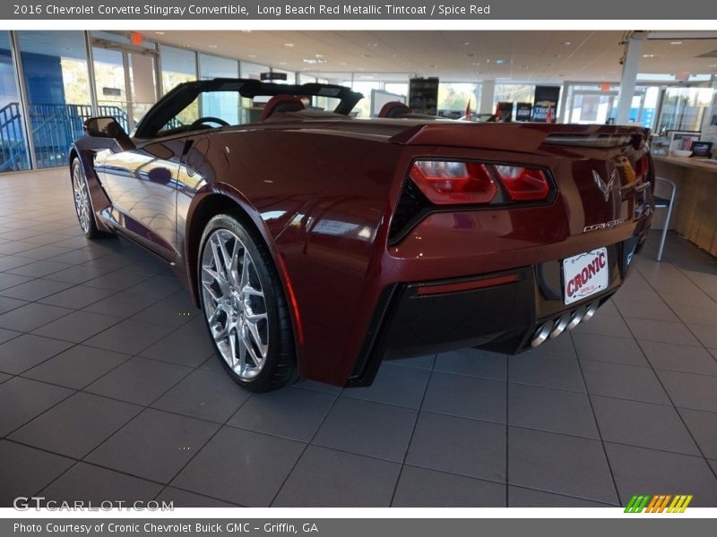 Long Beach Red Metallic Tintcoat / Spice Red 2016 Chevrolet Corvette Stingray Convertible