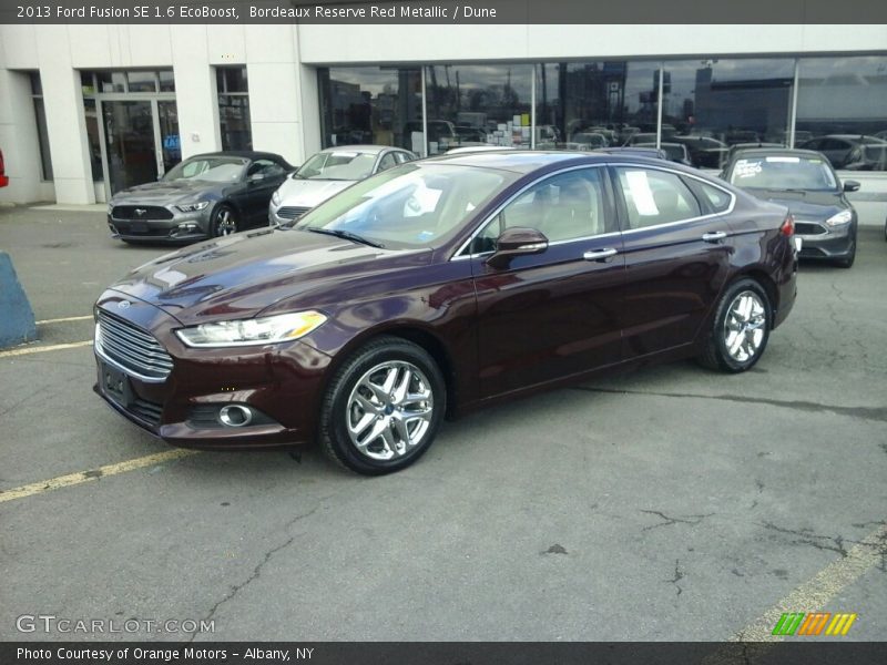 Bordeaux Reserve Red Metallic / Dune 2013 Ford Fusion SE 1.6 EcoBoost