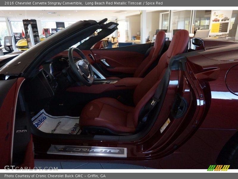 Long Beach Red Metallic Tintcoat / Spice Red 2016 Chevrolet Corvette Stingray Convertible