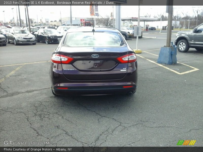 Bordeaux Reserve Red Metallic / Dune 2013 Ford Fusion SE 1.6 EcoBoost