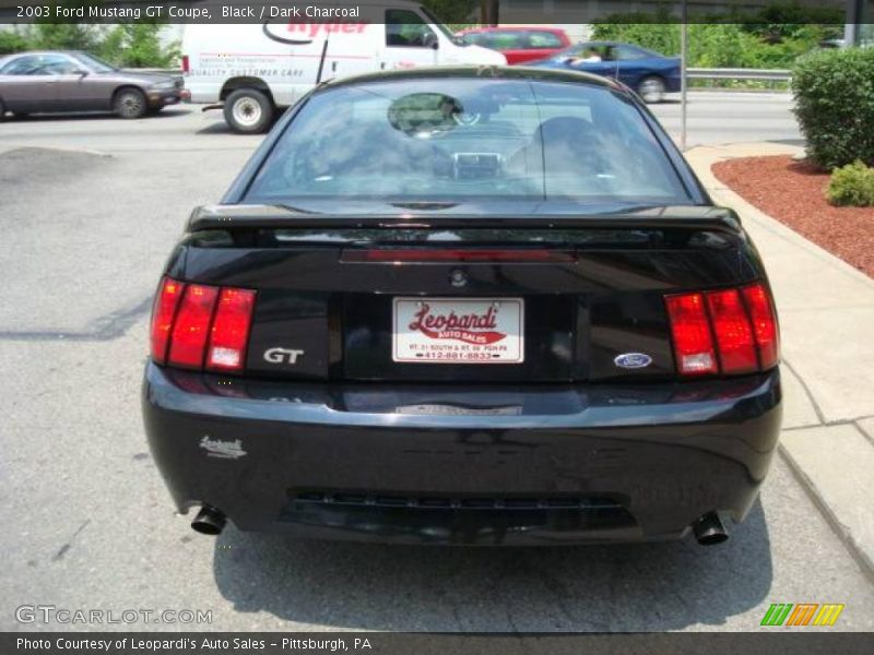 Black / Dark Charcoal 2003 Ford Mustang GT Coupe