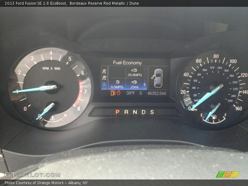 Bordeaux Reserve Red Metallic / Dune 2013 Ford Fusion SE 1.6 EcoBoost