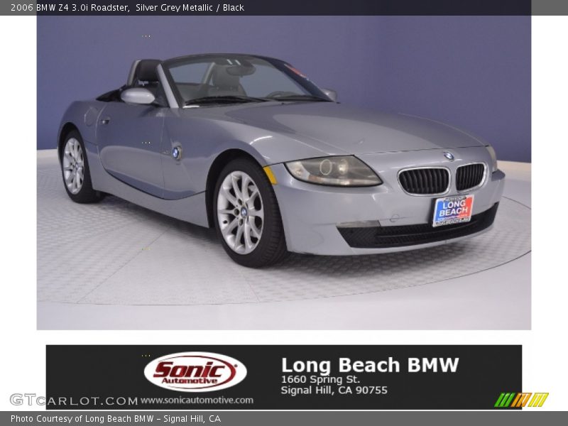 Silver Grey Metallic / Black 2006 BMW Z4 3.0i Roadster