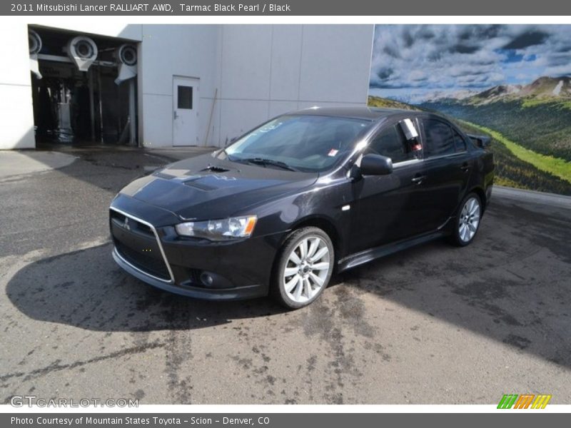 Tarmac Black Pearl / Black 2011 Mitsubishi Lancer RALLIART AWD