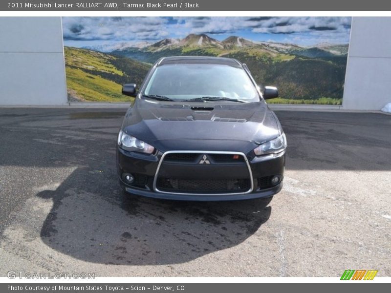 Tarmac Black Pearl / Black 2011 Mitsubishi Lancer RALLIART AWD