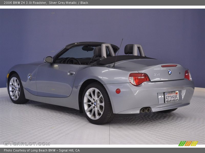 Silver Grey Metallic / Black 2006 BMW Z4 3.0i Roadster