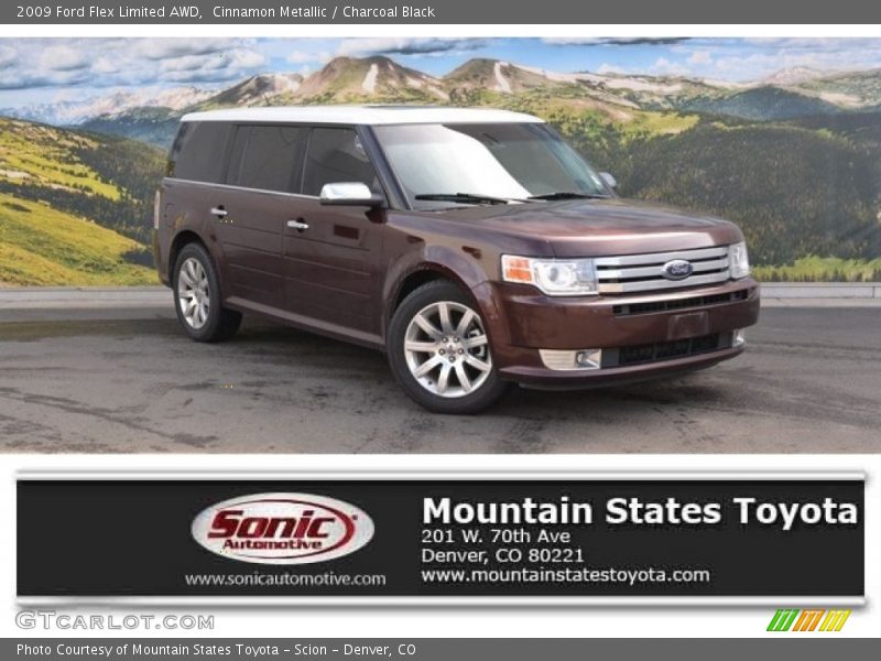 Cinnamon Metallic / Charcoal Black 2009 Ford Flex Limited AWD
