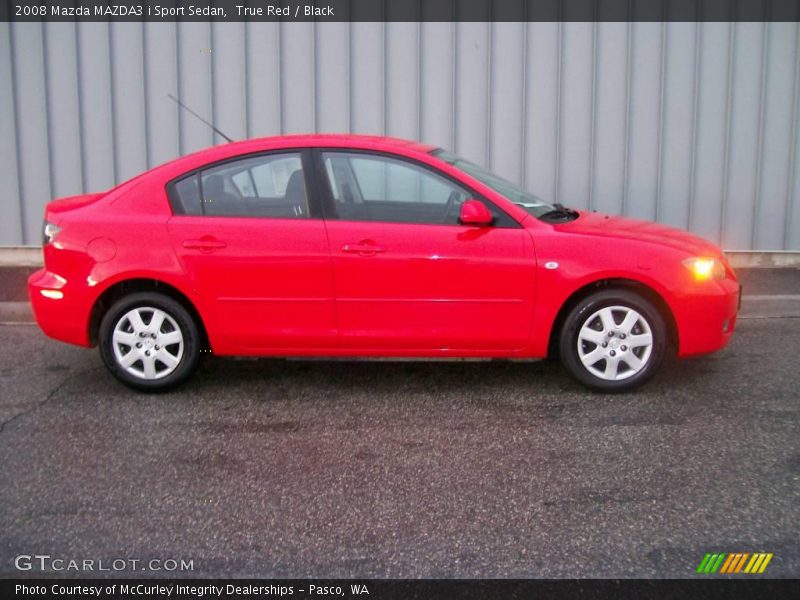 True Red / Black 2008 Mazda MAZDA3 i Sport Sedan