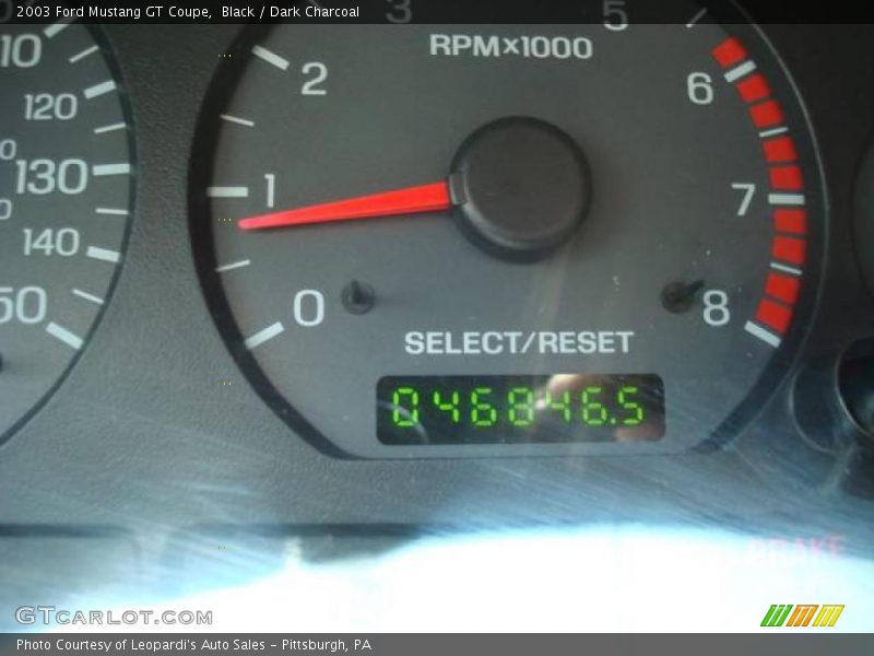 Black / Dark Charcoal 2003 Ford Mustang GT Coupe