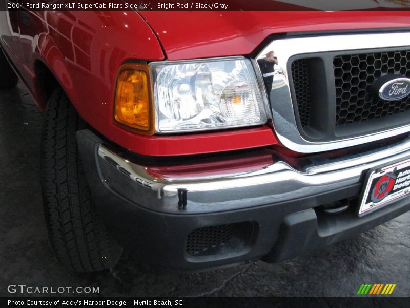 Bright Red / Black/Gray 2004 Ford Ranger XLT SuperCab Flare Side 4x4