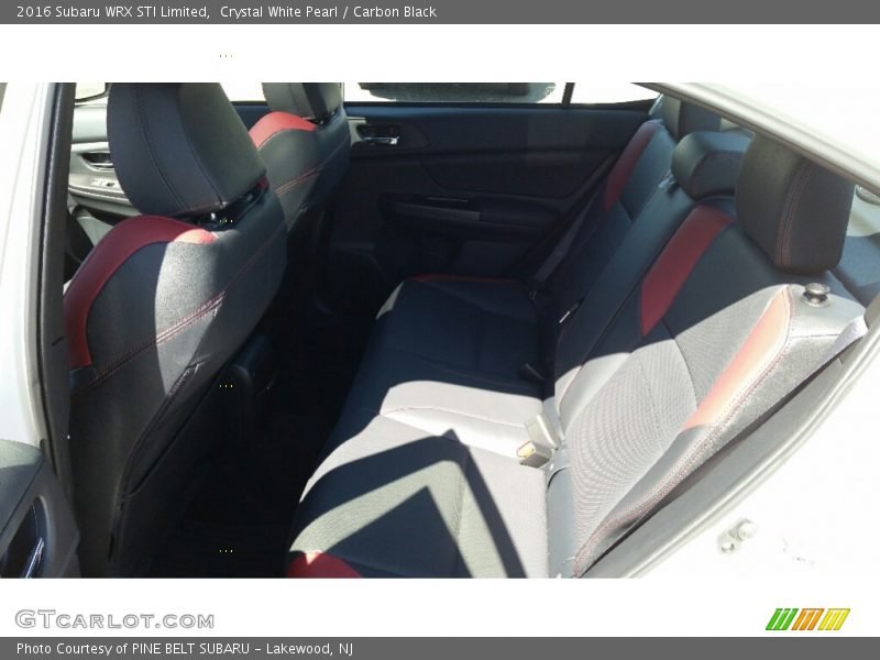 Crystal White Pearl / Carbon Black 2016 Subaru WRX STI Limited