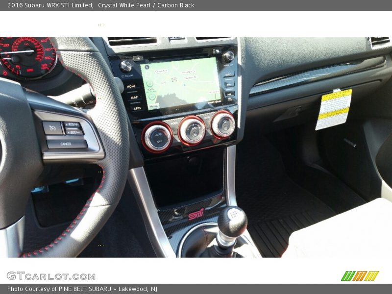Crystal White Pearl / Carbon Black 2016 Subaru WRX STI Limited