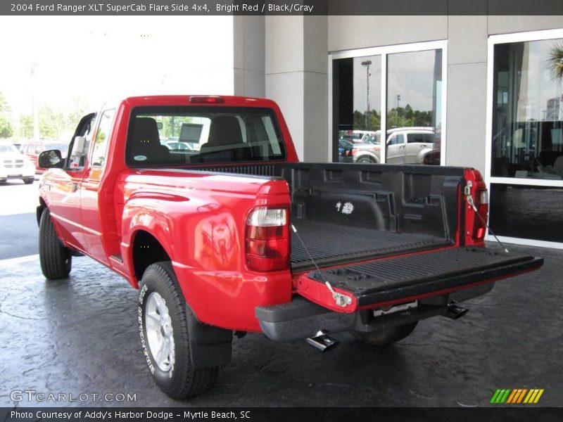 Bright Red / Black/Gray 2004 Ford Ranger XLT SuperCab Flare Side 4x4