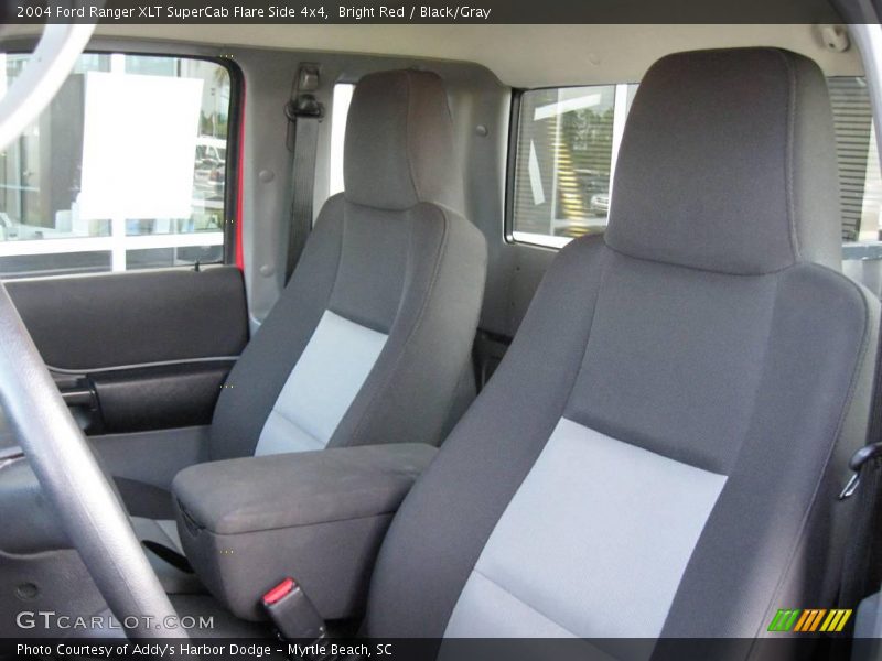 Bright Red / Black/Gray 2004 Ford Ranger XLT SuperCab Flare Side 4x4
