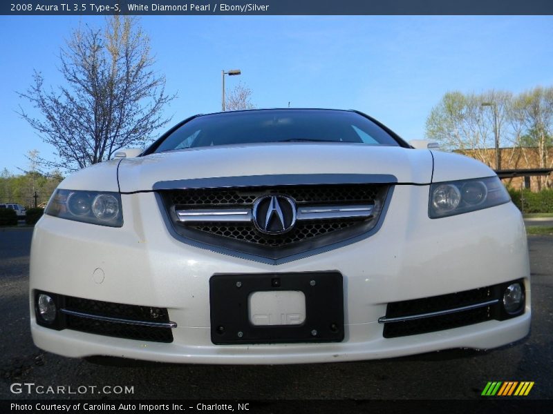 White Diamond Pearl / Ebony/Silver 2008 Acura TL 3.5 Type-S