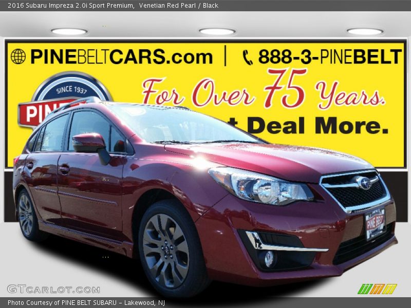 Venetian Red Pearl / Black 2016 Subaru Impreza 2.0i Sport Premium