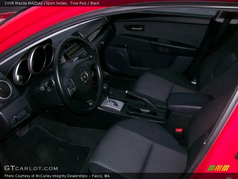 True Red / Black 2008 Mazda MAZDA3 i Sport Sedan