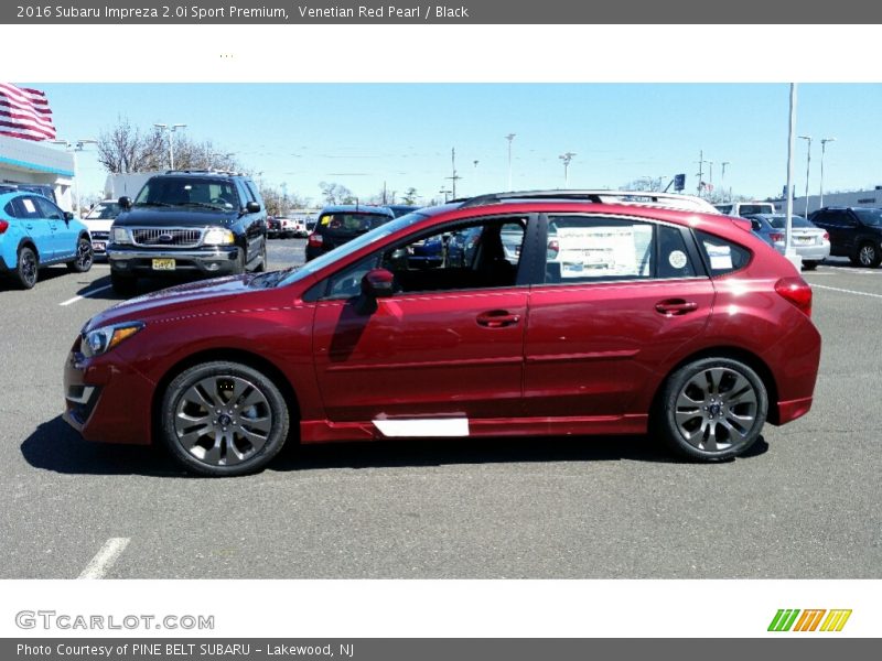 Venetian Red Pearl / Black 2016 Subaru Impreza 2.0i Sport Premium