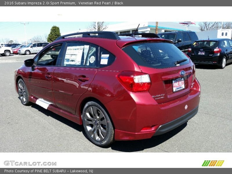 Venetian Red Pearl / Black 2016 Subaru Impreza 2.0i Sport Premium