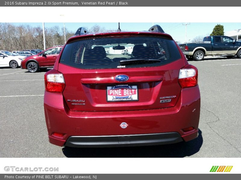 Venetian Red Pearl / Black 2016 Subaru Impreza 2.0i Sport Premium