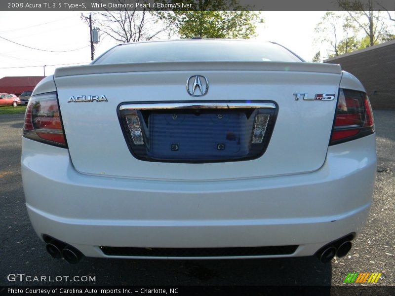 White Diamond Pearl / Ebony/Silver 2008 Acura TL 3.5 Type-S