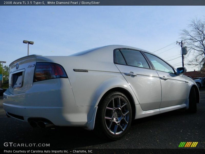 White Diamond Pearl / Ebony/Silver 2008 Acura TL 3.5 Type-S