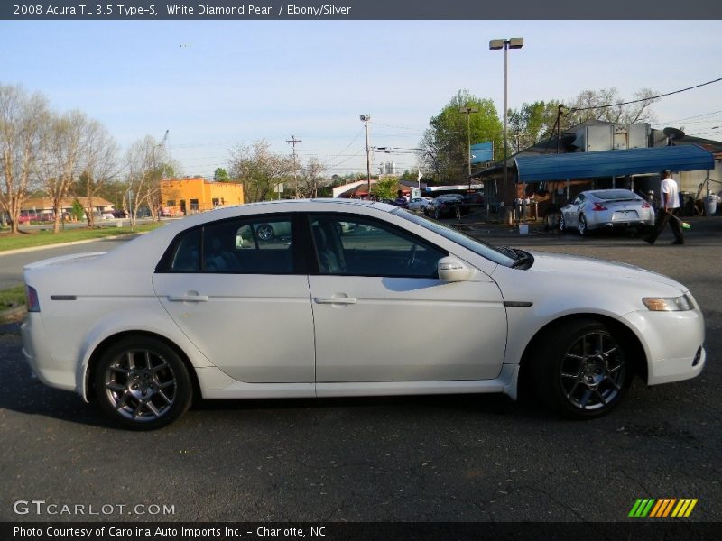 White Diamond Pearl / Ebony/Silver 2008 Acura TL 3.5 Type-S