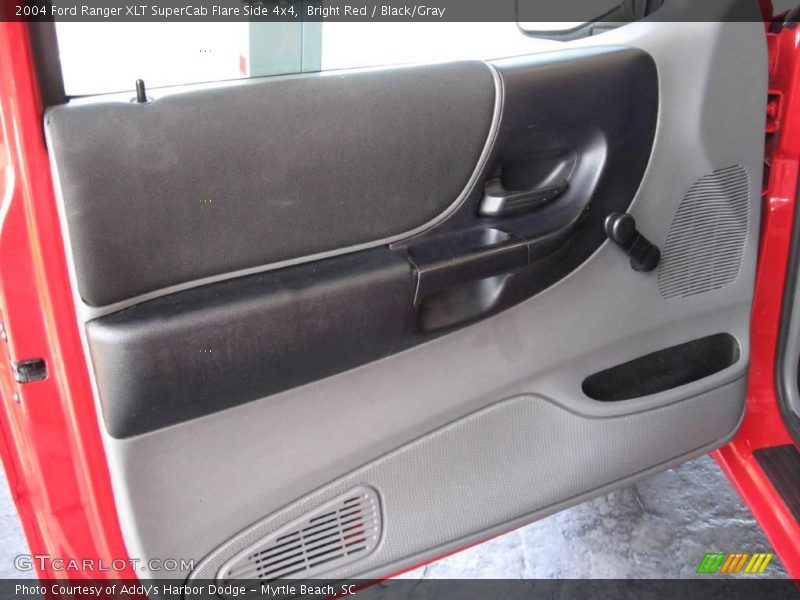 Bright Red / Black/Gray 2004 Ford Ranger XLT SuperCab Flare Side 4x4