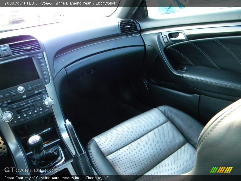 White Diamond Pearl / Ebony/Silver 2008 Acura TL 3.5 Type-S