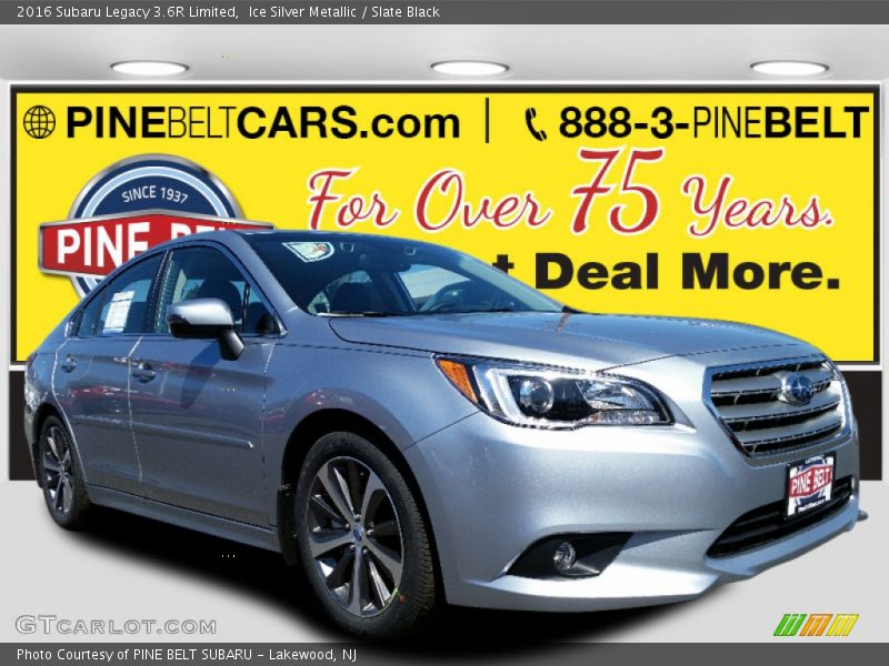 Ice Silver Metallic / Slate Black 2016 Subaru Legacy 3.6R Limited
