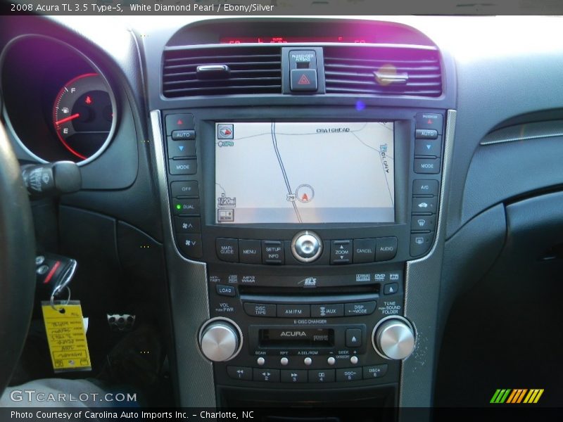 White Diamond Pearl / Ebony/Silver 2008 Acura TL 3.5 Type-S