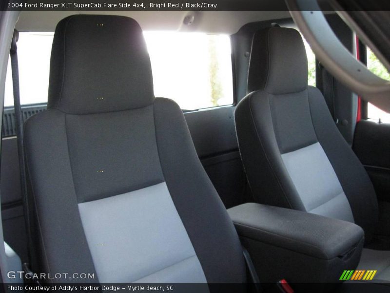 Bright Red / Black/Gray 2004 Ford Ranger XLT SuperCab Flare Side 4x4