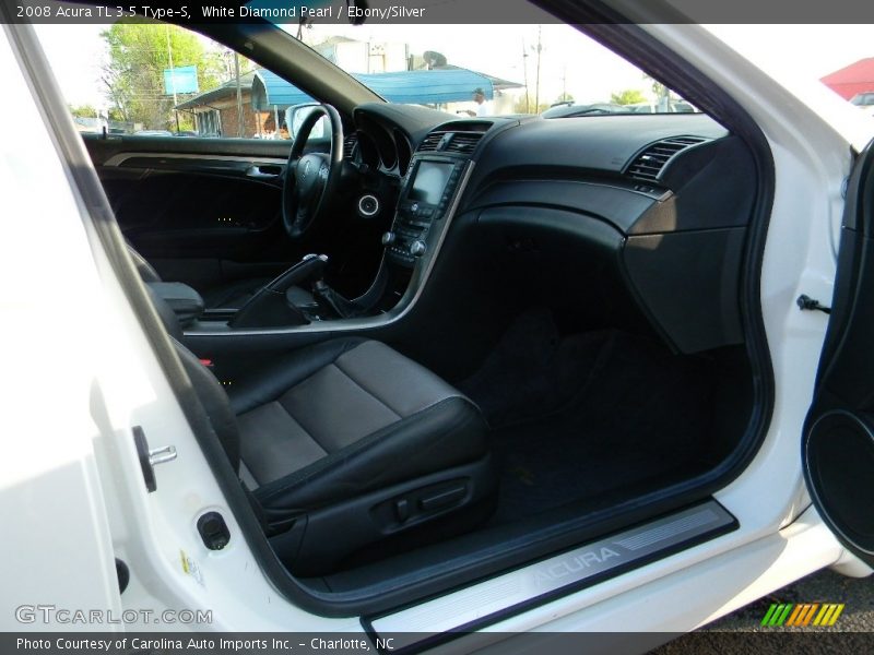 White Diamond Pearl / Ebony/Silver 2008 Acura TL 3.5 Type-S