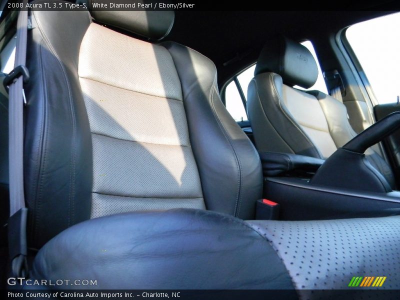 White Diamond Pearl / Ebony/Silver 2008 Acura TL 3.5 Type-S