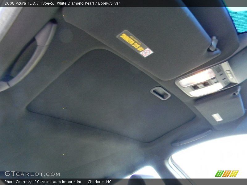 White Diamond Pearl / Ebony/Silver 2008 Acura TL 3.5 Type-S