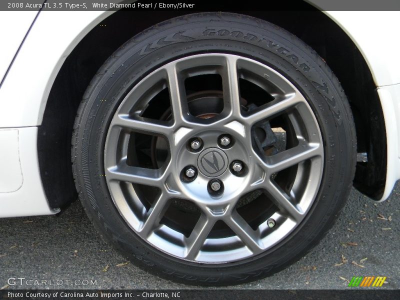 White Diamond Pearl / Ebony/Silver 2008 Acura TL 3.5 Type-S