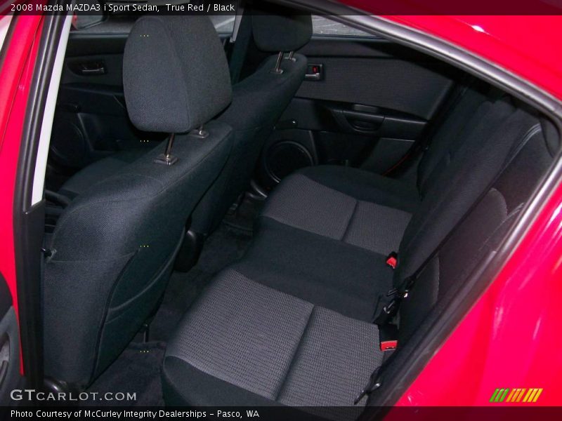 True Red / Black 2008 Mazda MAZDA3 i Sport Sedan