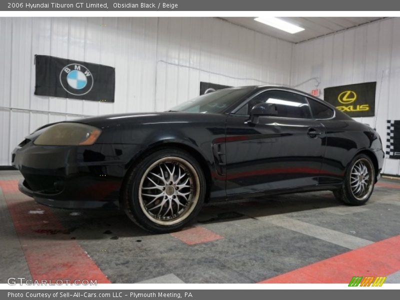 Obsidian Black / Beige 2006 Hyundai Tiburon GT Limited